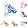 Móc khóa cầu lông Love