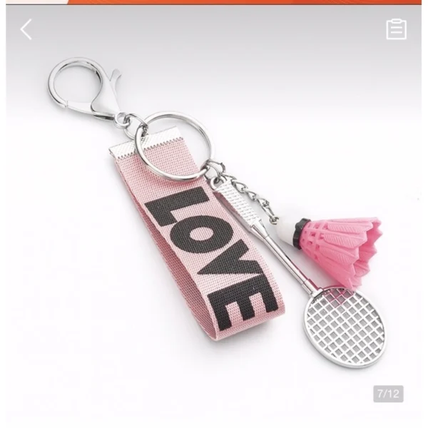 Móc khóa cầu lông Love - Ảnh 3