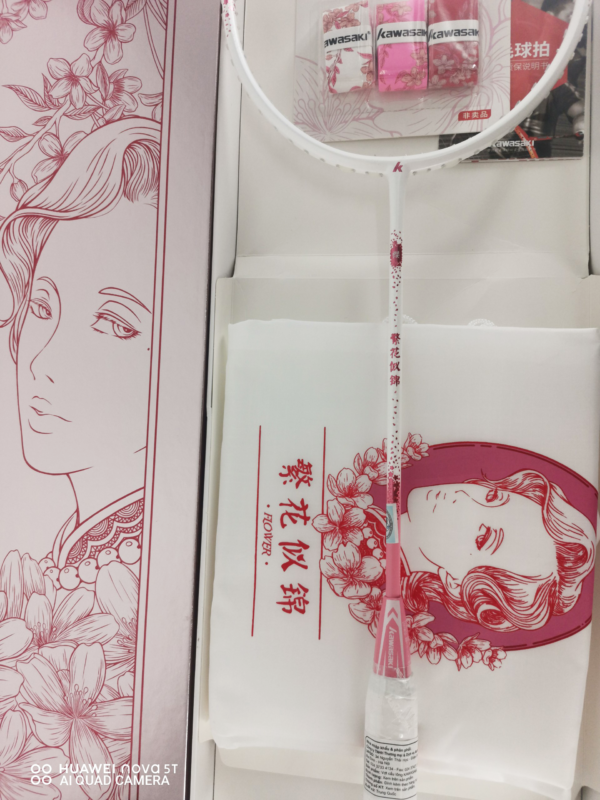 SET Vợt Cầu Lông Kawasaki Blossom Pink Chính Hãng - Ảnh 2