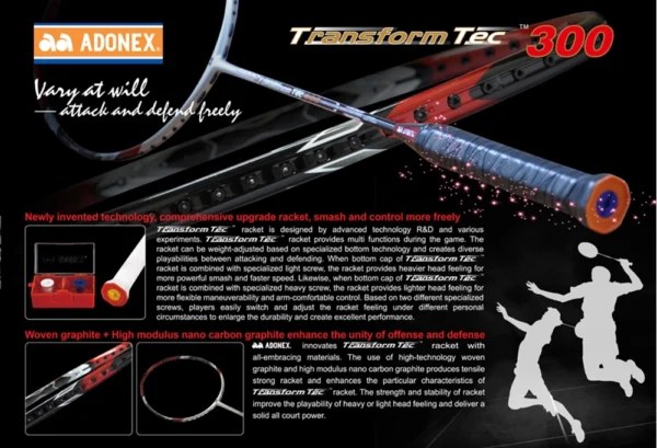 Vợt cầu lông Adonex TRANSFORM TEC 300 chính hãng